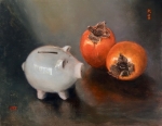 This Little Piggy (Has All the Luck). Oil. 2019, Yang Yuxin.